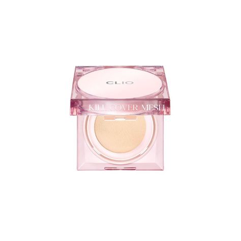 Kill Cover Mesh Glow Cushion Mini 5g (3 colours) - 3 LINEN Clio Kill Cover, Cushion Makeup, Mesh Texture, Skincare Wishlist, Makeup Accesories, Cushion Foundation, Fancy Makeup, Korean Cosmetics, Makeup Items