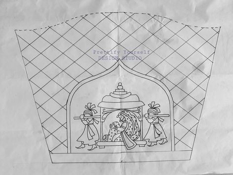 Simpke and elegant design sheet Embrodari Design, Aari Work Motif Design Drawing, Pallaku Design In Aari Tracing, Pallaku Design In Aari Blouse, Tracing Designs For Aari Work, Embroidery Outline Designs, Embroidery Tracing, Pattern Design Drawing, Peacock Embroidery Designs