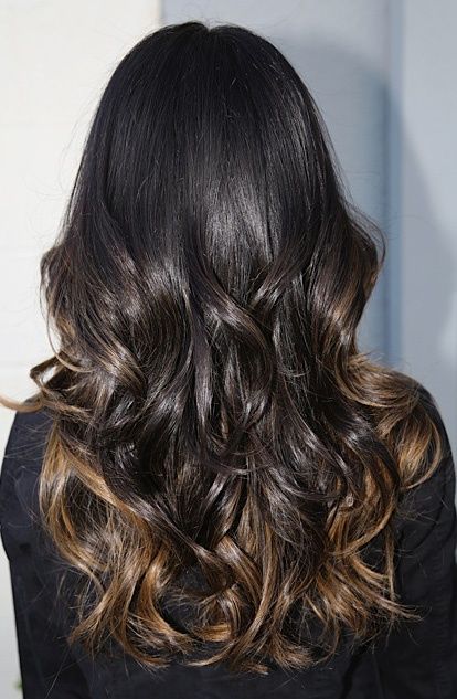 Ombre Dark Ombre Hair, Ombre Highlights, Caramel Highlights, Ombré Hair, Brunette Highlights, Dark Brown Hair, Great Hair, Ombre Hair, Hair Dos