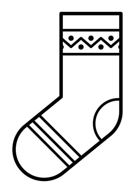 Christmas Socks Template, Sock Template Free Printable, Printable Christmas Stocking Pattern, Socks Printable, Socks Template, Sock Template, Sticker Chart Printable, Christmas Stocking Template, Socks For Christmas