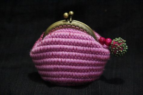 Crochet Coin Purse, Tiny Bag, Crochet Bags, Crochet Bag, Coin Purse, Coin, Purse, Wallet, Crochet