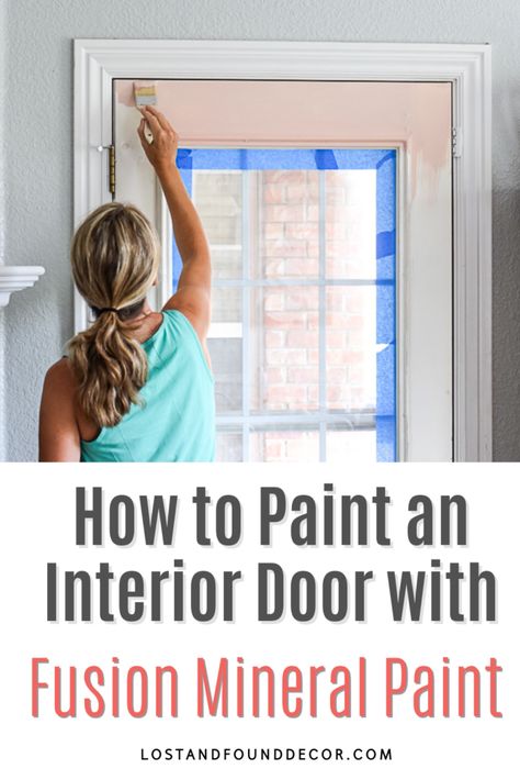 How To Paint Interior Doors, Paint Refrigerator, Painted Exterior Doors, White Washed Furniture, Painted Interior Doors, Living Room Decor On A Budget, Fusion Paint, Painted Front Doors, Fusion Mineral Paint