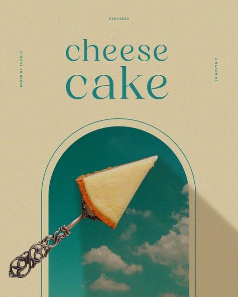 poster design, graphic design, cheesecake, graphic design inspiration, design, photoshop, aesthetic design, aesthetic Photoshop Aesthetic, Cake Poster, Magazine Design Cover, Design Photoshop, Advertising Poster, Graphic Design Poster, Design Aesthetic, Advertising Design, Aesthetic Design