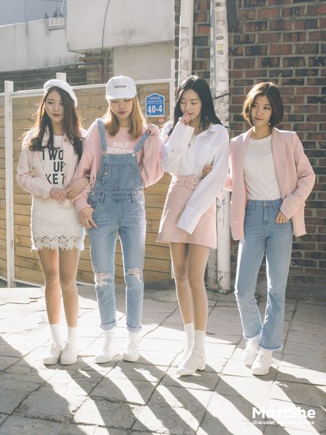 Korean Fashion Similar Look | Official Korean Fashion Korean Fashion Pastel, Mode Pastel, Korean Fashion Ulzzang, Korean Fashion Ideas, Korean Fashion Outfits, K Fashion, Korean Clothing, Pastel Fashion, Korean Fashion Trends