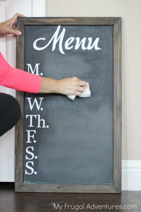 How To Clean A Chalkboard Sign, Clean Chalkboard, How To Clean Chalkboard, Remove Sticker Residue, Chalkboard Wall Bedroom, Outdoor Chalkboard, Chalkboard Calendar, Chalkboard Markers, Chalk Wall