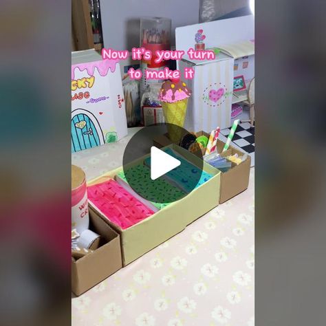 [Part ] Making Ice Cream Stand !! Hope it helps <3 #icecreamstand #pa... | ice cream stand | TikTok How To Make A Cardboard Ice Cream Stand, Cardboard Ice Cream Stand Tutorial, Diy Paper Ice Cream, Ice Cream Stand Diy, Cardboard Ice Cream Stand, Ice Cream Cardboard, Diy Ice Cream Stand, Ice Cream Stick Craft, Making Ice Cream