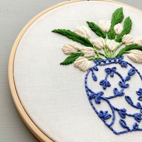 Embroidery hoop decor