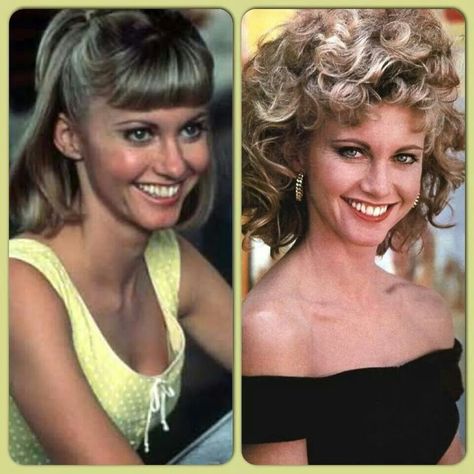 A doll both ways! Grease Sandy Hair Tutorial, Sandy Grease Hair, Grease Quotes Sandy, Sandy Grease Wig, Grease Sandy, Sandy From Grease, Grease Lightning, Olivia Newton John Grease, Sandy And Danny