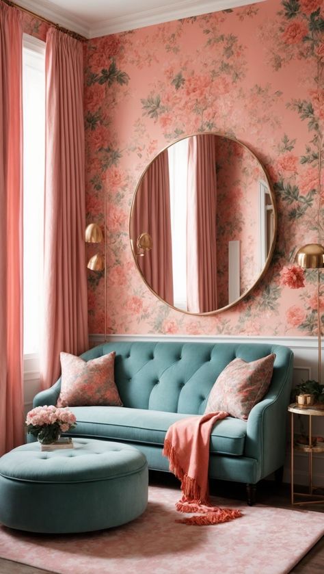 Boho Glam Living Room, Glam Living, Spa Ideas, Anthropologie Home, Glam Living Room, Apartment Aesthetic, Boho Glam, House Decorating, Pink Decor