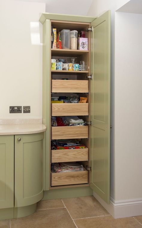 Tall Kitchen Cupboard Storage, Shaker Pantry, Handmade Pantry Cabinet, Kitchen Cabinets Pantry, Wooden Pantry Cupboards, Kitchen Cupboard, Tall Pull Out Pantry Cabinet, Kitchen Pull Out Larder Cupboard, Pantry Cupboard Designs