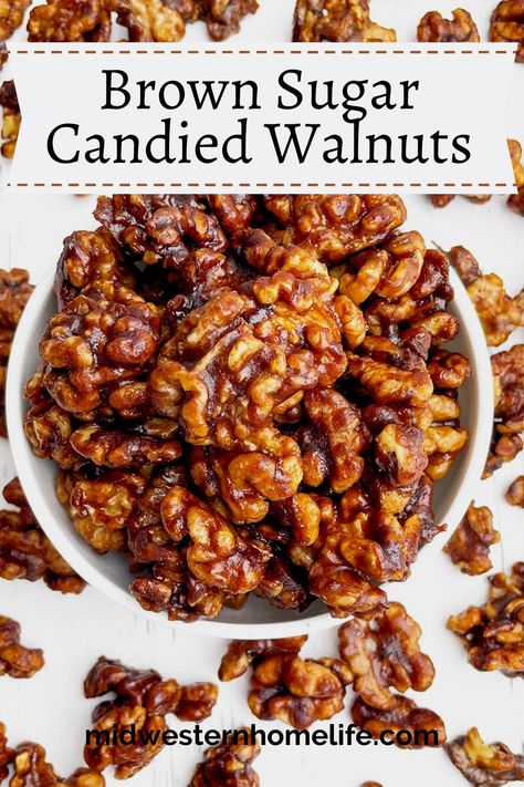 What To Do With Walnuts From A Tree, Walnut Appetizer Recipes, Caramelized Walnuts Recipe, Candied Walnuts Recipe Easy, Walnut Clusters Recipe, Candies Walnuts Recipe, Caramel Walnuts Recipes, Cinnamon Sugar Walnuts Recipe, Sweet Walnuts Recipe