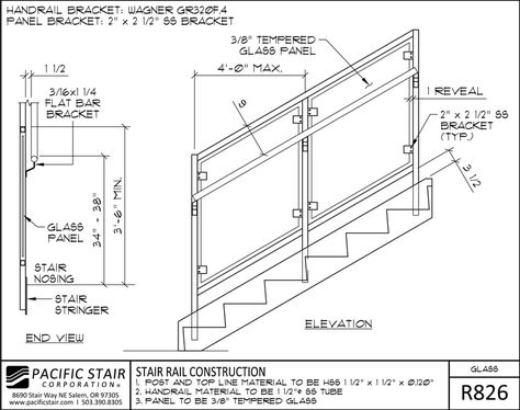 Glass Railing Stairs Detail, Glass Railing Detail, School Stairs, Stairs Repair, Toilet Plan, Glass Stair, Glass Railing Stairs, Shed Tiny Home, Glass Handrail