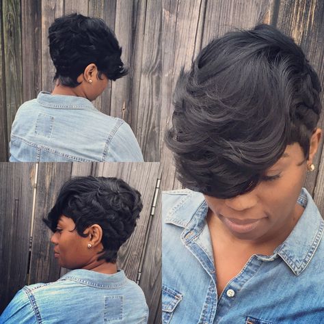 27 piece  QuickWeave Black hair Black hairstyles  Short hair Short hairstyles 27 Pcs Quick Weave Black Women, 28 Piece Quick Weave Black Women, Short Pronto Quick Weave, How To Do A 27 Piece Quick Weave, 28 Piece Quick Weave Short Pixie 2022, Velvet Remi Tara 246 Quickweave Hairstyle, Short Hair 40, Tapered Haircut For Women, 27 Piece Hairstyles