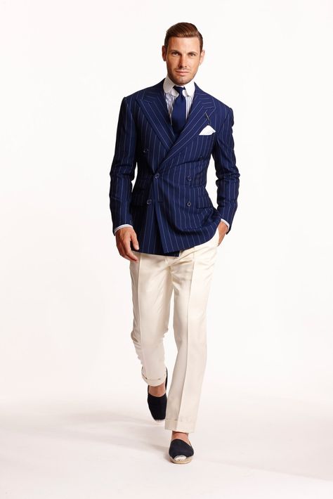 Ralph Lauren Spring 2015 Menswear collection, runway looks, beauty, models, and reviews. Ralph Lauren Spring 2015, Ralph Lauren Spring Summer, Style College, Der Gentleman, Winter Typ, Ralph Lauren Menswear, Sharp Dressed Man, Well Dressed Men, Gentleman Style