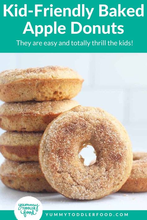 Apple Donuts Recipe, Healthy Donuts Recipe, Easy Baked Apples, Breakfast Donuts, Apple Donuts, Healthy Donuts, Baked Donut Recipes, Donuts Recipe, Quick Breakfast Recipes