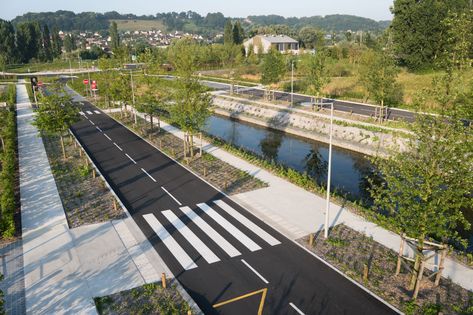 Calvados-Honfleur Business Park by La Compagnie du Paysage « Landscape Architecture Platform | Landezine Parks Architecture, City Office, Library Architecture, Dream City, Contemporary Landscape, Architecture Project, Landscape Architecture, Worlds Largest, The Globe