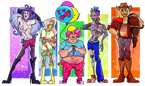 Mlp humanized, and idk I think genderbented? Me did this, sorry <3 Mlp Humanized, Mlp As Humans, Human Mlp, Mlp Human, Creepy Dude, Disney Fan, Disney Fan Art, Fan Art, Fan