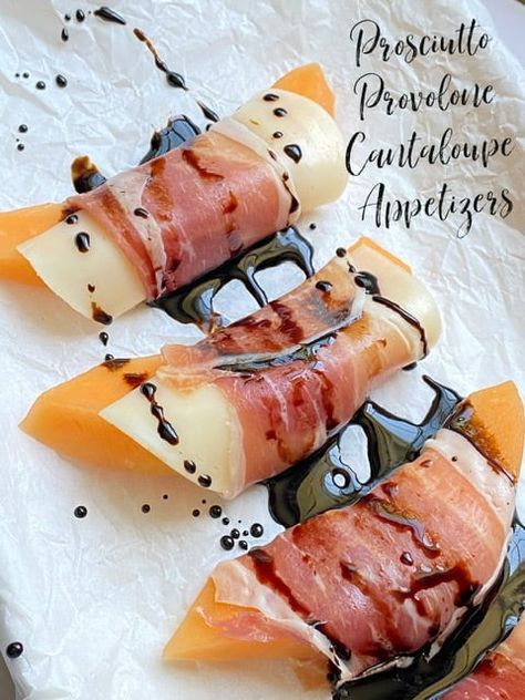 Cantaloupe And Prosciutto Appetizers, Cantaloupe Recipes Appetizers, Procuitto Appetizer, Prosciutto Cantelope, Procuitto Recipes Appetizers, Cantaloupe Appetizer, Champagne Appetizers, Prociutto Appetizers, Cantaloupe Prosciutto