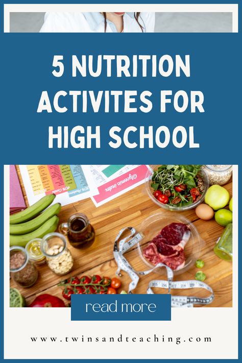 Nutrition Lesson Plans, Nutrition Worksheets, Lesson Plans For High School, Activities For High School, Food Lessons, High School Health, Culinary Lessons, Nutrition Poster, School Nutrition