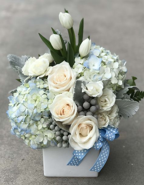 Send the Baby Boy Blue bouquet of flowers from Pink, the little flower shop in Fountain Valley, CA. Local fresh flower delivery directly from the florist and never in a box! Baby Boy Flowers Bouquet, Baby Boy Flower Arrangements, Baby Boy Flowers, Tequila Cake, Blue Flower Arrangements, Flowers Australia, Shower Flowers, New Baby Flowers, Unique Flower Arrangements