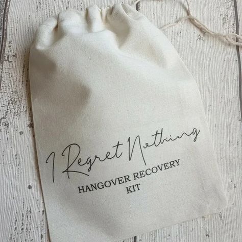 5pcs i Regret Nothing Hangover Recovery Morning After Kit Bag Bachelorette Party Bridal Shower Wedding decoration Thank You gift - AliExpress 15 Wedding Recovery Day, Barunah Plains, Wedding Recovery, Hangover Bag, Hangover Recovery Kit, 21st Bday Ideas, I Regret Nothing, Hangover Kit, I Regret