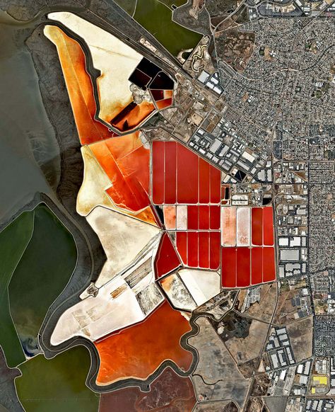 25 Wonderful Satellite Photos That Will Change How You See The World - UltraLinx Salt Ponds, Aerial Photography Drone, Aerial Images, Satellite Image, Drone Photos, Aerial Photo, Photo Projects, Birds Eye View, Drone Photography