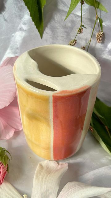 Ceramic Wheel Projects, Travel Ceramic Mug, Things To Throw On The Wheel, Ceramic Travel Mug Handmade, Travel Mug Ceramic, Throwing Mugs On The Wheel, Throwing Wheel Pottery, Pottery Wheel Throwing Ideas, Ceramic To Go Mug