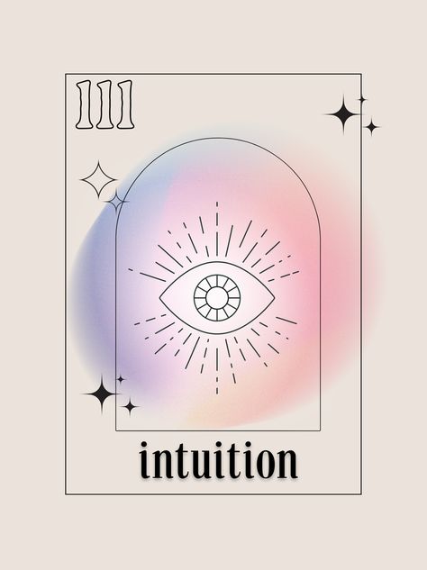 #angelnumbers #intuition #graphic #poster Manifestation Illustration Art, Follow Your Intuition Tattoo, Angel Healing Art, Intuition Poster, Intuition Illustration, Energy Graphic Design, Intuition Art, Intuition Aesthetic, Intuition Symbol