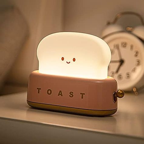 Starnearby Toast Bread LED Night Lamp, Cute Desk Decor Toaster Light Rechargeable with Timer, Creative Design Portable Bedroom Bedside Table Lamp for Baby Kids Girls Teens Teenages, Green : Amazon.co.uk: Lighting Cute Room Decor For Teens, Toast Lamp, Cute Toast, Room Decor For Teens, Girls Christmas Gifts, Cute Bread, Lamp Cute, Cute Desk Decor, Gifts Amazon