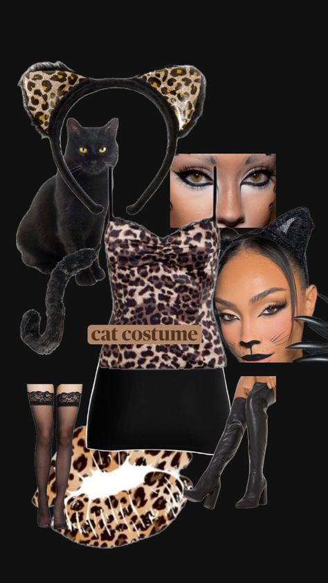 halloween cheetah and black cat inspo Cheetah Halloween Costume, Cheetah Costume, Cowgirl Halloween Costume, Cowgirl Halloween, Hallowen Ideas, Cat Costume, Halloween Costume Outfits, Halloween Inspo, Cat Costumes