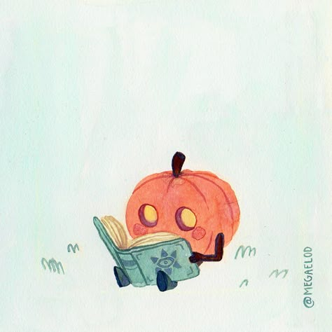 October Illustration Art, Cute Fall Drawings, October Drawings, Reading Icon, October Illustration, Weather Illustration, Inktober Art, Fall Drawings, October Art