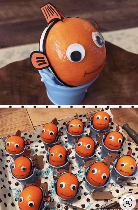 Nemo Birthday Party, Diy Osterschmuck, Nemo Party, Nemo Birthday, Kids Treat, Kids Party Food, Easter Decorations Dollar Store, Easter Decorations Vintage, Easter Decorations Outdoor