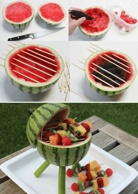 Fruit Creations, Watermelon Art, Decorações Com Comidas, Watermelon Carving, Crafts Easter, Food Carving, Fruit Carving, Summer Bbq, Food Decoration