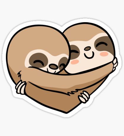 Sloth Quote, Sloth Life, Sloth Art, Tumblr Stickers, Baby Sloth, Wallpaper Tumblr, Cute Sloth, Kawaii Stickers, Heart Stickers