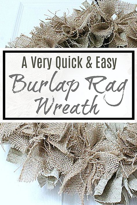 Coastal Rag Wreath, Dollar Tree Infinity Love Wreath Form, Farmhouse Wreath Diy, Large Wreaths, Burlap Flower Tutorial, Rag Wreath Tutorial, Pool Noodle Wreath, Easy Burlap Wreath, Rag Wreaths