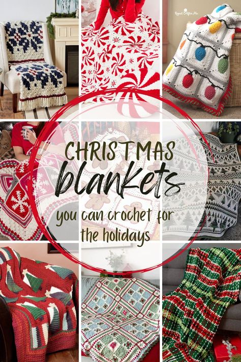 We’ve rounded up the best Christmas crochet blanket patterns you can make for the Holiday season. Cozy up with one of these afghans or gift one to a loved one. Christmas Tree Crochet Blanket Pattern, Christmas Throw Crochet, Crochet Winter Afghan Patterns Free, Christmas Blanket Knitting, Christmas Crocheted Blankets, Knitted Christmas Blankets Free Pattern, Christmas Tree Crochet Blanket Pattern Free, Free Christmas Crochet Afghan Patterns, Free Crochet Christmas Blanket Pattern