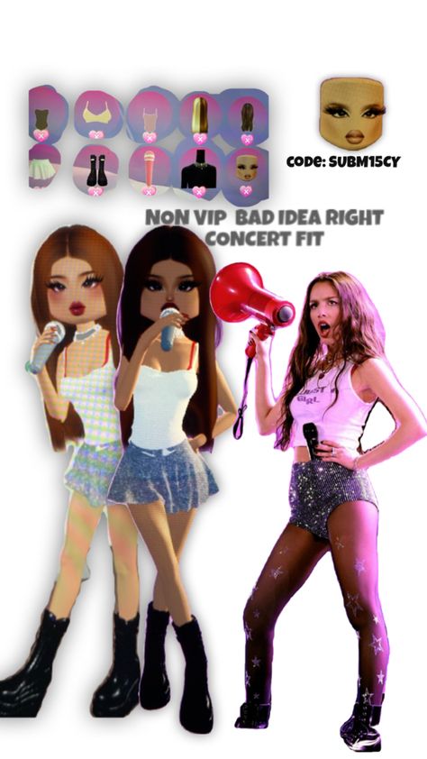 OLIVIA RODRIGOS BAD IDEA RIGHT CONCERT FIT IN DTI Concert Fit, T Dress, Bad Idea, Concert Fits, Olivia Rodrigo, Fit Girl, Fit In, Concert Outfit, Fitted Dress