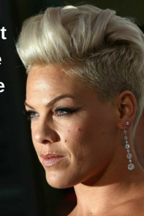 Pompadore Women Short, P!nk Haircut, P!nk Pixie Haircut, P!nk Hair Styles, P!nk Makeup, Pink Haircut Singer 2023, Pinks Hairstyles Singer 2023, P Nk Hairstyles, P!nk Hairstyles