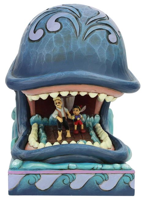 Life hack: Don't get caught in the mouth of a whale. "A WHALE OF A WHALE" - MONSTRO & GEPPETTO & PINOCCHIO FIGURINE #Disney #JimShore Giant Whale, Scuba Vbs, Pinocchio Disney, Wild Elephant, Design Motifs, Birthday Cheers, Disney Traditions, A Whale, Jim Shore