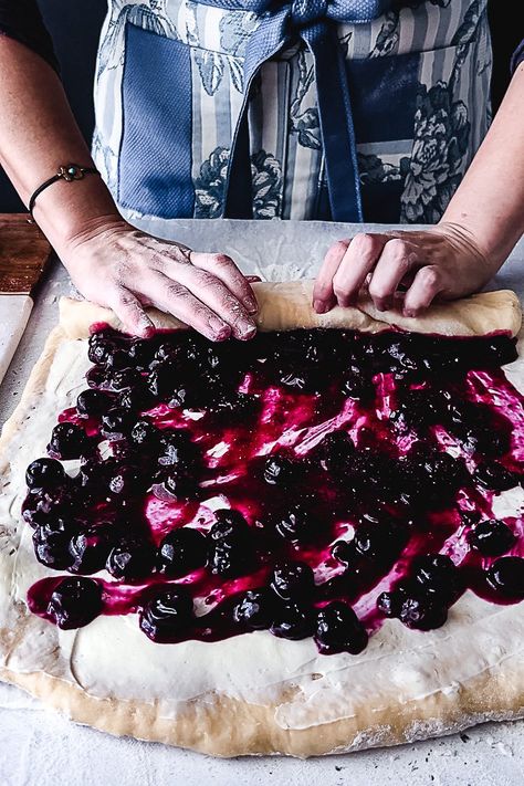 What To Make With Blueberry Jam, Blueberry Twist Bread, Blueberry Cheesecake Sourdough Bread, Sourdough Berry Sweet Rolls, Desserts With Cheese, Blueberry Sourdough Cinnamon Rolls, Blueberry Cream Cheese Sweet Rolls, Blueberry Breakfast Rolls, Blueberry Cream Cheese Cinnamon Rolls