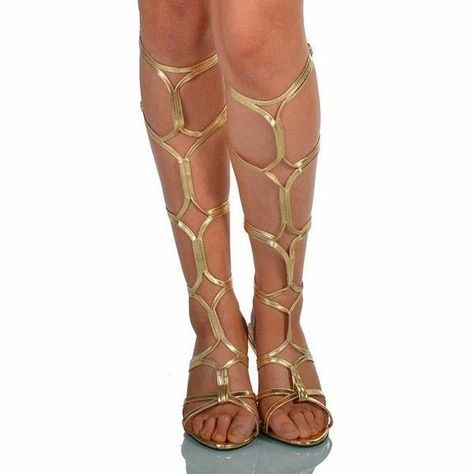 Greek Goddess Fancy Dress, Goddess Shoes, Goddess Fancy Dress, Egyptian Sandals, Goddess Sandals, Metallic Gold Shoes, Gold Gladiator Sandals, Toga Party, Fancy Sandals