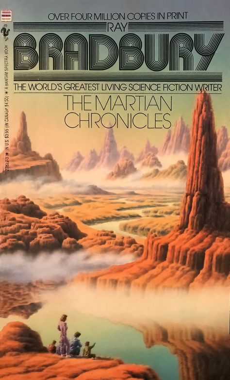 ray bradbury - the martian chronicles, 1984 - eddie jones Martian Chronicles, Eddie Jones, Best Book Covers, Book Titles, Ray Bradbury, Fiction Writer, Cool Books, Science Fiction Art, School Books