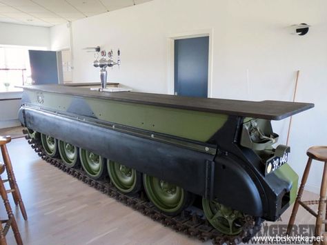 Military Bar, Ultimate Man Cave, Car Furniture, Russian Tanks, Parc D'attraction, Ways To Recycle, Man Cave Bar, Man Cave Garage, Tanks Military