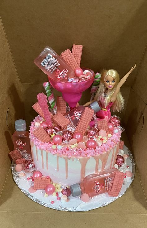 Barbie Birthday Party 22, Party Barbie Cake, 18th Barbie Cake, 21 Barbie Cake, Barbie Bachelorette Cake, Drunk Barbie Cake 18th, Barbie Birthday Cake 21, 21st Barbie Cake, Barbie Cake 21