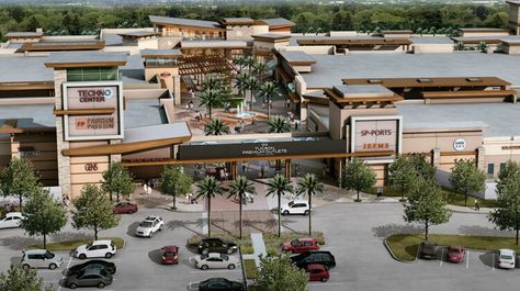 Shopping Mall Architecture, Retail Architecture, Airport Design, Strip Mall, Eco Architecture, Outlet Mall, Mall Design, Mix Use Building, Premium Outlets