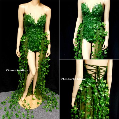 Poison Ivy Costume Diy, Poison Ivy Halloween Costume, Train Costume, Ivy Costume, Poison Ivy Cosplay, Poison Ivy Costumes, Show Girl, Burlesque Show, Diy Kostüm