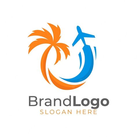 Travel Logo Design Ideas, Travel Company Logo, Travel Agency Logo Design, Coco Paradise, Travel Agency Logo, Tourism Logo, Sunset Logo, Logo Travel, Agency Logo