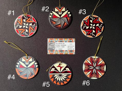 Navajo Ceramic Christmas Ornaments - Etsy Southwest Christmas Decor, Navajo Christmas, Southwestern Christmas Ornaments, Navajo Decor, Native Christmas, Christmas Parade Floats, Handbuilt Pottery, Ceramic Christmas Ornaments, Leather Christmas