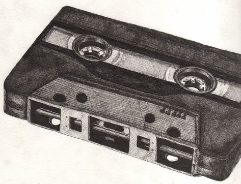 awesome! Cassette Tapes Tattoo Design, Music Cassette Tattoo, Cassette Tape Doodle, Cassette Tape Sketch, Stacked Cassette Tapes, Art Topics, 5th Dimension, Music Tattoos, Cassette Tape