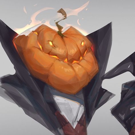 Pumpkin Concept Art, Pumpkin Digital Art, Pumpkins Illustration, Bear Pumpkin, Zine Ideas, Pumpkin Inspiration, Painting Pumpkin, Creepy Pumpkin, Halloween Character